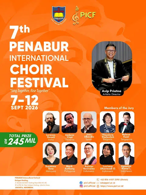 Poster 7th PENABUR International Choir Festival (PICF) 2026