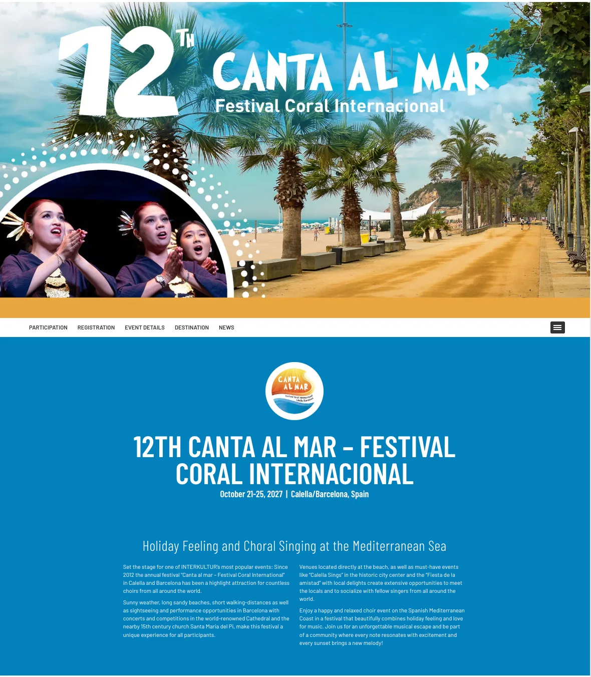 Poster 12th Canta al mar 2027