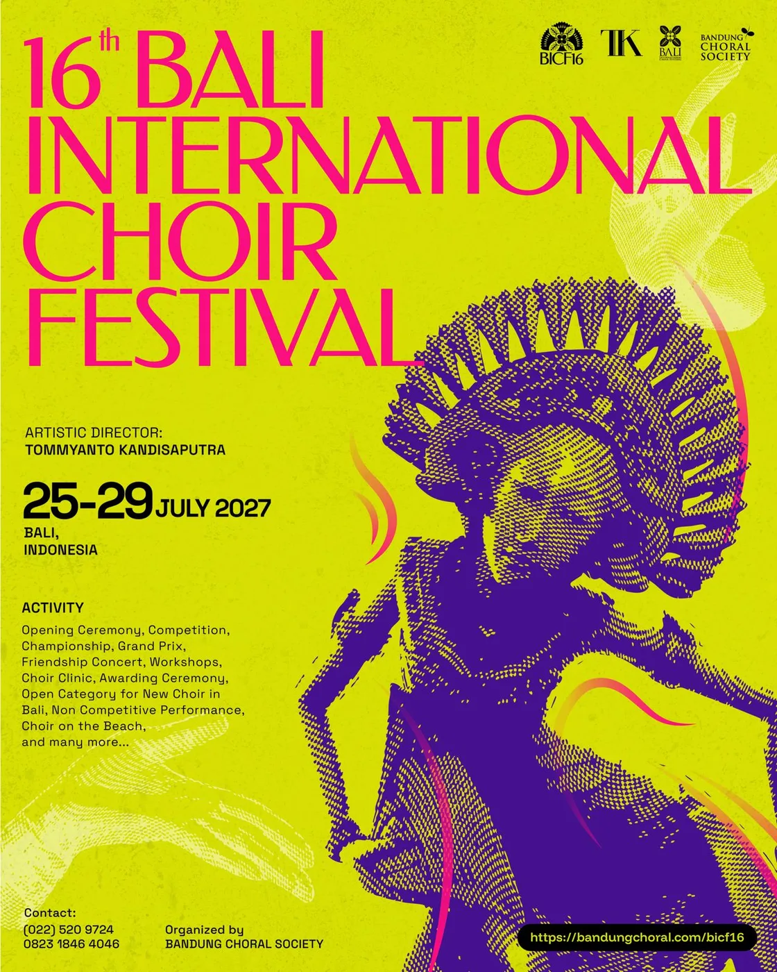 Poster 16th Bali International Choir Festival 2027