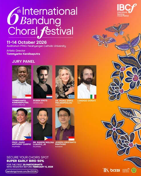 Poster 6th International Bandung Choral Festival 2026